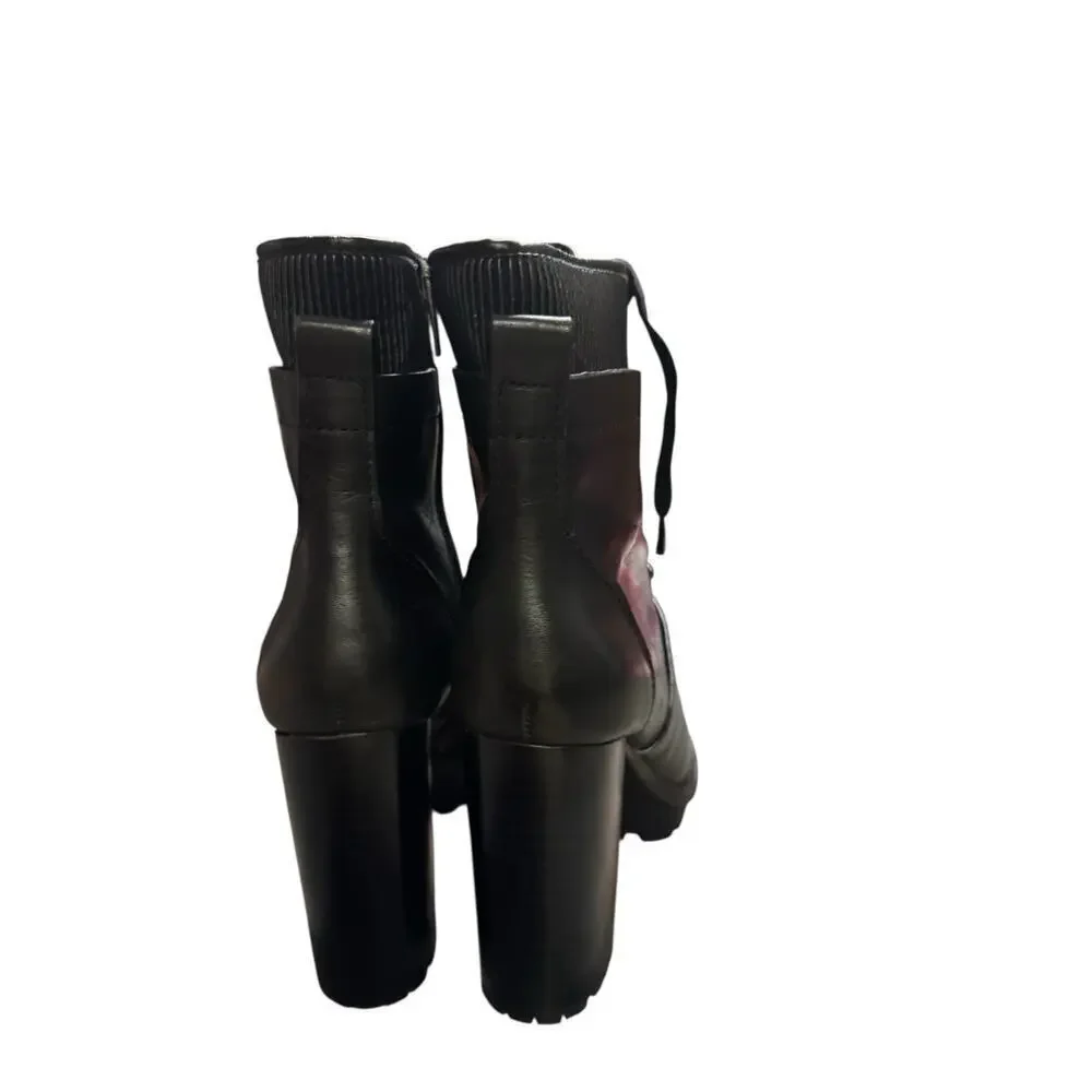 Vince Camuto Women Size 7 1/2 US Black Chunky Heel Wimsygoth